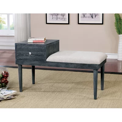 Ellicott Upholstered Drawer Storage Bench