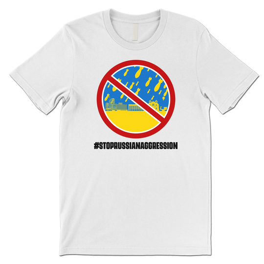 stop Russian Aggression T Shirt. Support Ukraine