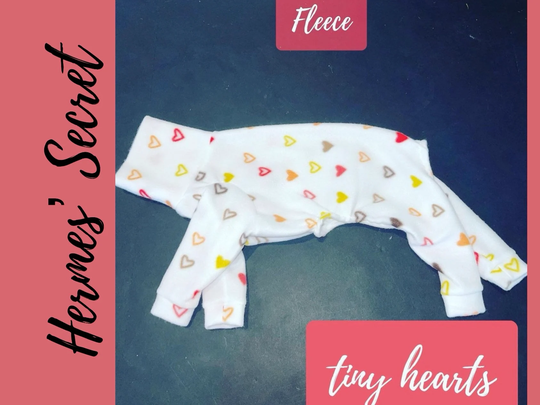 Hermes' Secret Tiny Hearts Fleece Jammies