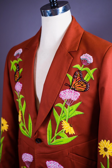 The Flora & Fauna Of The Midwest-Hand Embroidered Western Suits