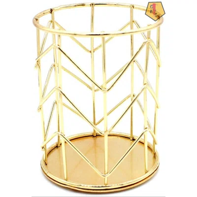 Pencil Holder, Metal Pen Pencil Holder, Desk Stationery Organizer For Home, School, Office Desk Supplies, Makeup Brush Organizer