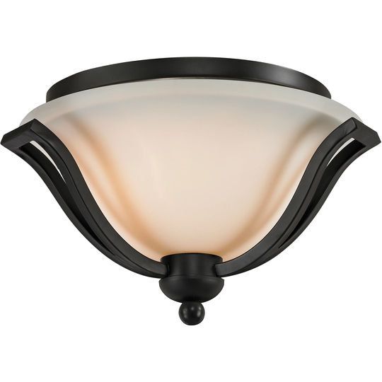 Lagoon Black Two-Light Ceiling Fixture