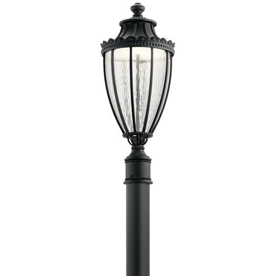 Kichler Lighting Wakefield Collection 1-light Textured Black LED Outdoor Post Mount