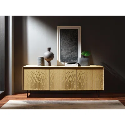 Bugra 72" Wide Bamboo Solid Wood Sideboard