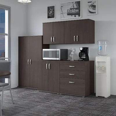 Universal Storage 92W 5 Piece Modular Storage Set with Floor and Wall Cabinets
