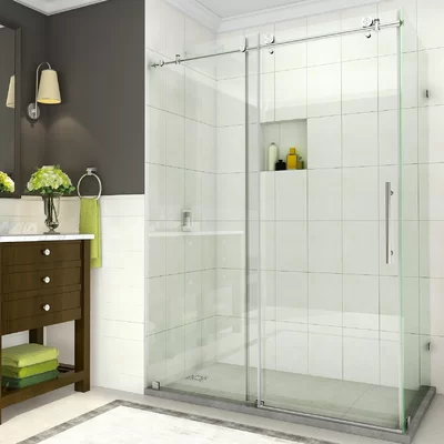 Coraline 60" x 76" Rectangle Sliding Shower Enclosure