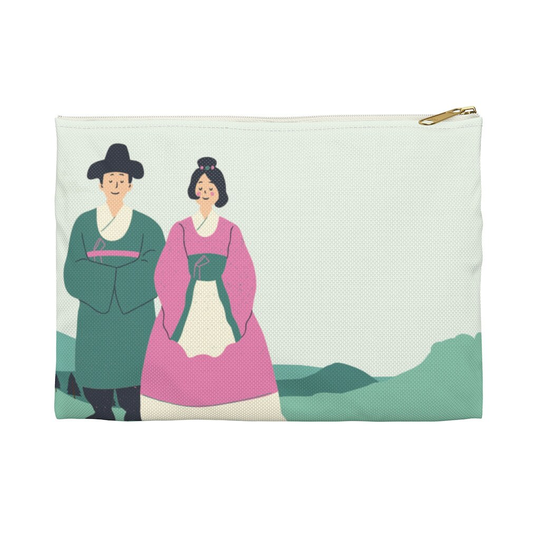 Traditional Korean Pouch/ Accessary Pouch/ Makeup Bag/ Travel Pencil Case