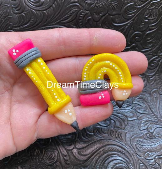 Pencil | Your Choice Clay Bow Center Embellishment