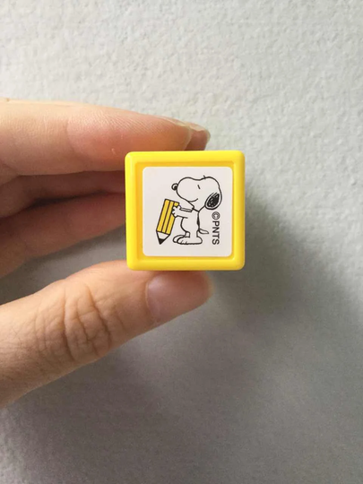 Snoopy Stamp - Self Inking in Black Pencil