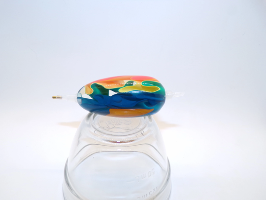 Diamond Painting Pen, Orange, Yellow, Blue, Green, See-Thru, Swirl, Egg Shaped Mini, Acrylic