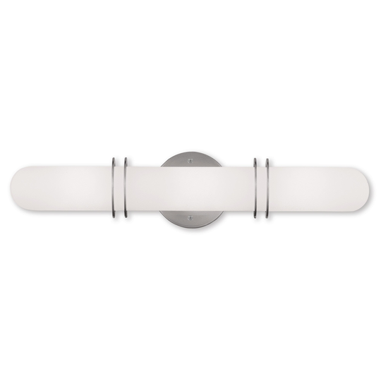 Livex Lighting Pelham 3 Light Brushed Nickel Bath Vanity - Brushed nickel