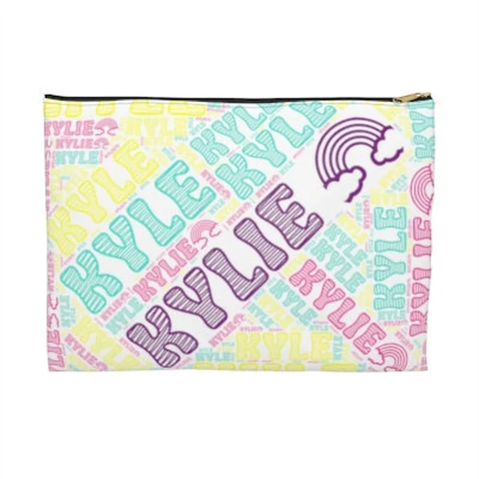 Personalized Name Pencil Back To School Bag Case Pouch