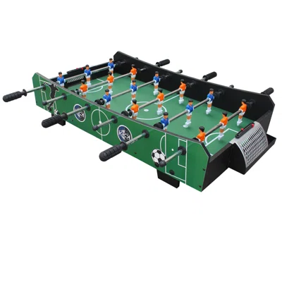 Kick Neo 40" Compact Mini Tabletop Foosball Table (green / Black)