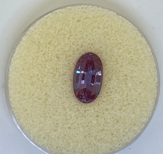 Huge 5.80 Ct Beautiful Great Color Change 14x8mm Elongated Oval Lab Created Alexandrite Chrysoberyl American Owned & Operated Ships From Ny