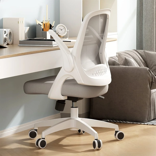 Home Office Chair Work Desk Chair Comfort Ergonomic Swivel Computer Chair with Flip-up Arms and Adjustable Height