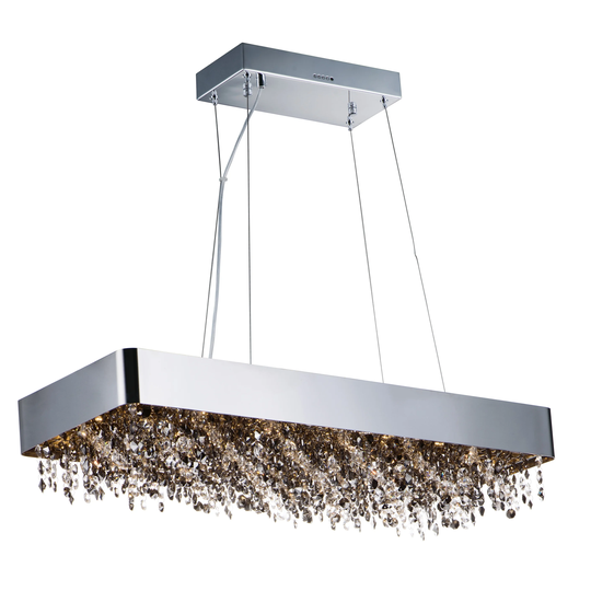 Mystic 22-light 12" Wide Steel Pendant - Polished chrome