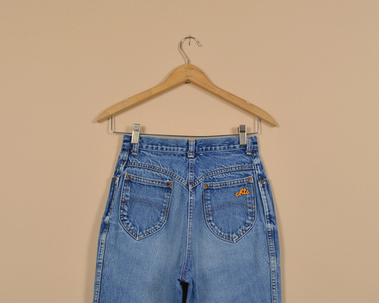 Chic Size 24 Vintage Denim Jeans