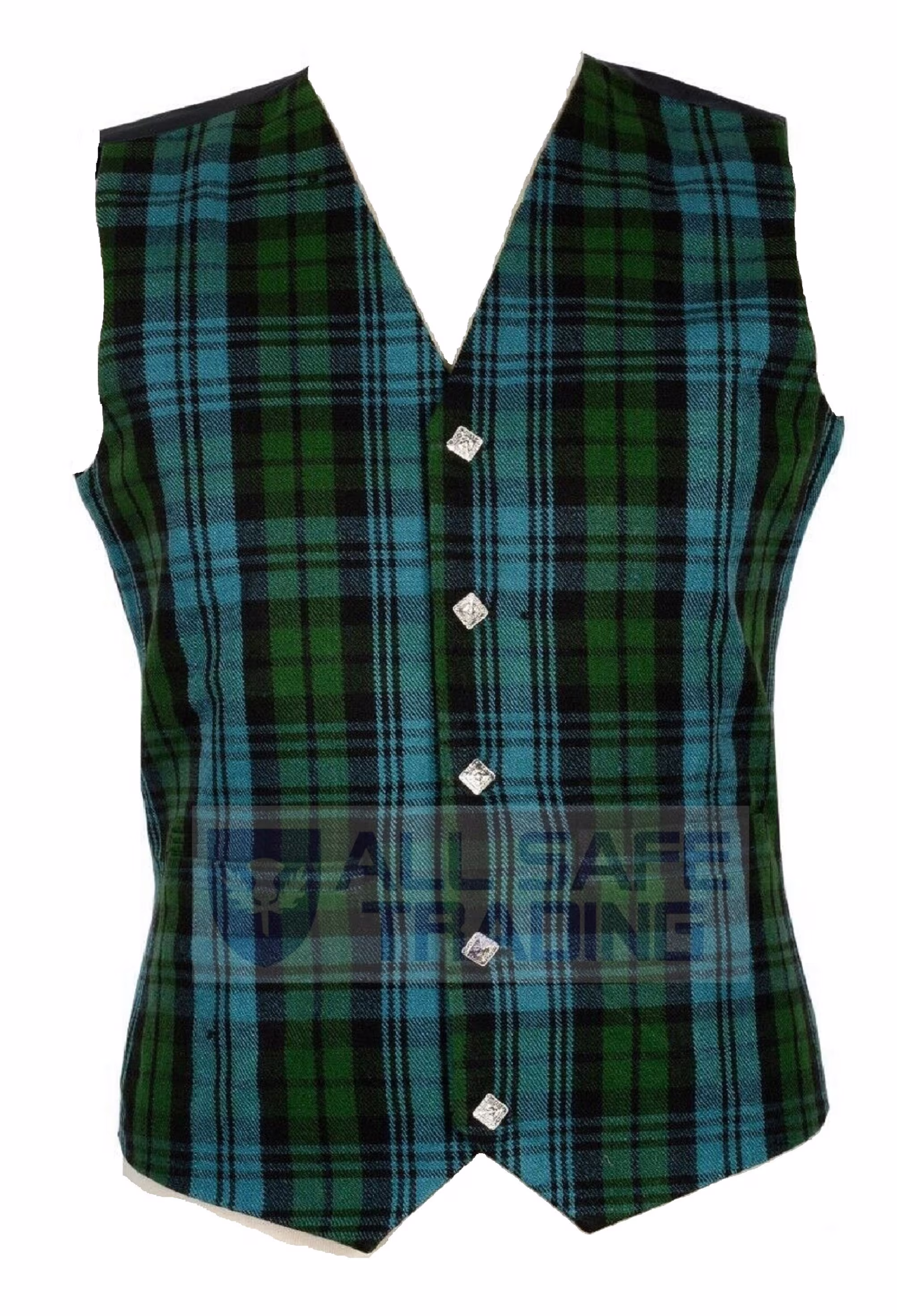 Clearance Sale Scottish/Irish Formal Straight Pattern Campbell Ancient Tartan Waistcoat/Vest, Scottish Waistcoat Kilt, Celtic, Highland