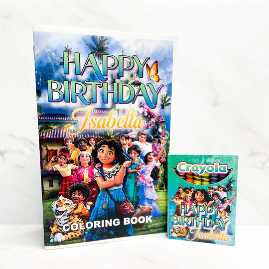 Madrigal Party Favors, Coloring Book, Crayons, Birthday, Activity, Birthday