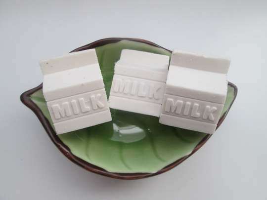 Set Of 3 Mello Smello Milk Carton Erasers Fun & Functional Art Supplies