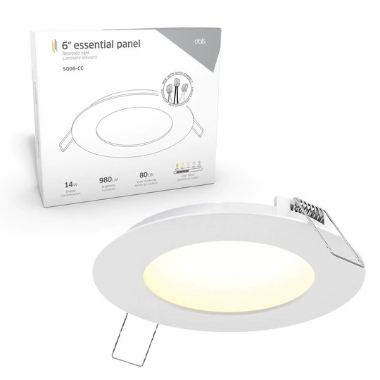 DALS Lighting Color Temperature Changing 6 inch Round Panel Light