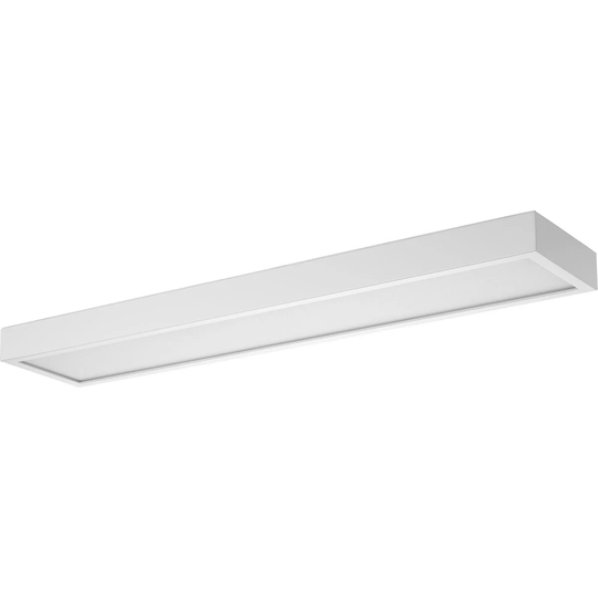 Everlume Collection 1-Light Satin White Frosted Glass LED Modern Bath Vanity Linear Panel Light