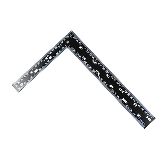 steel Ruler Double Sided 200x300mm