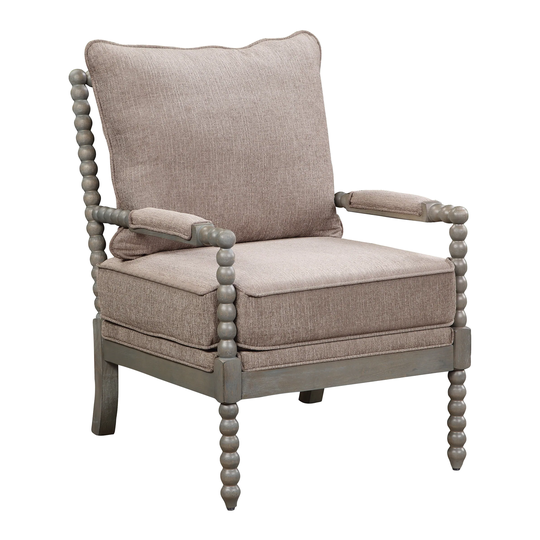 OS Home and Office Furniture Model Abbott Chair in Dark Grey Fabric with Brushed Grey Base K/D