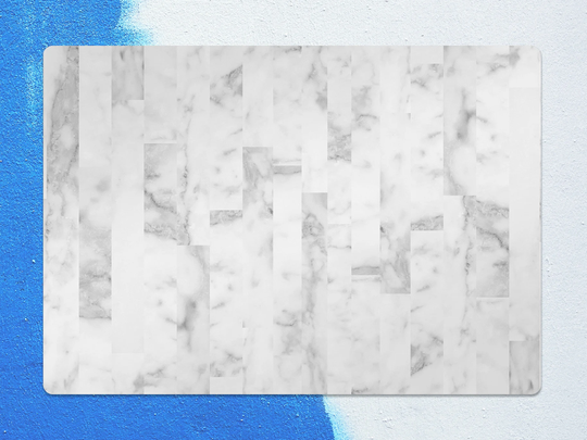 Marble Panels Chair Mat, Gray Protective White Splat Vinyl Floor Pvc Flooring, Housewarming Gift
