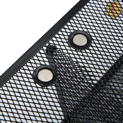 Magnetic Pencil Holder Set Of 3, Mesh Storage Baskets Storage Stationery With Magnets To Hold Whiteboard, Locker Accessories, Black (3 Pcs)