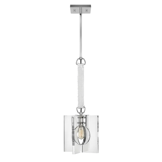 Hinkley Ludlow 1-Light Pendant in Polished Nickel