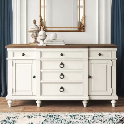 Carol 64" Wide 6 Drawer Sideboard