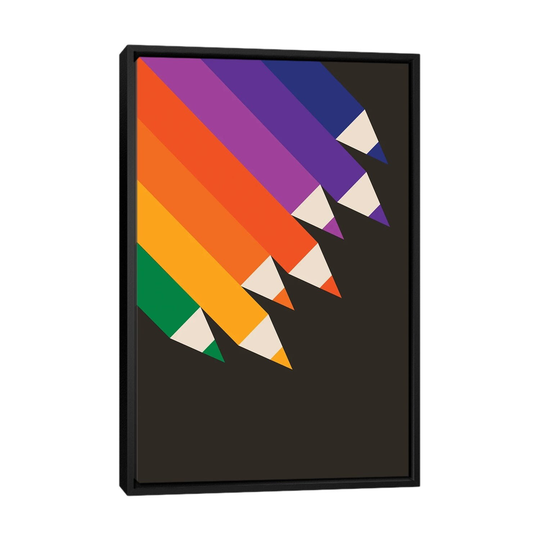 iCanvas "Pencils Up" by Circa 78 Designs Framed