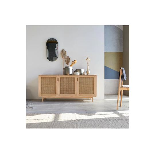 Tikamoon Luis Elm Canework Sideboard