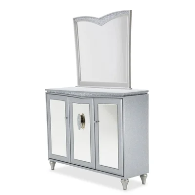 Melrose Plaza Sideboard & Mirror Set