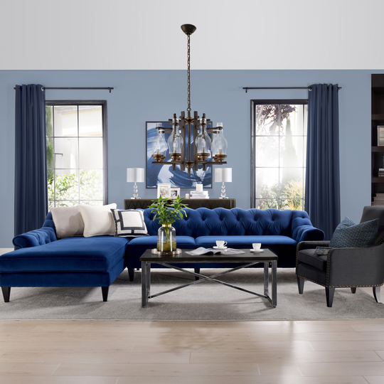 Gracewood Hollow Samkange Tufted Sectional Sofa