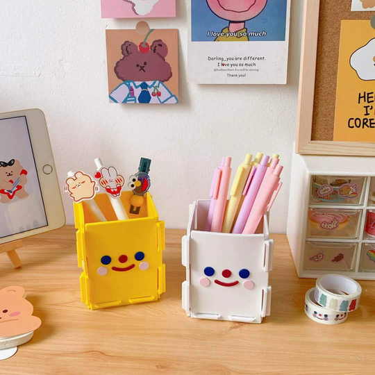 Ingenious Splicing Pencil Cup, Cute Pen Holder, Modern Office, Desk Organization, Office Decor