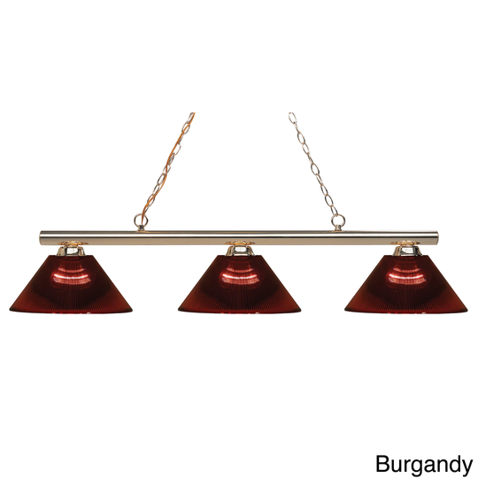 Avery Home Lighting Sharp Shooter 3-light Polished Brass Billiard Light