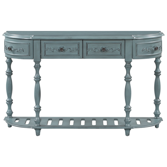 Modern and Contemporary Curved Console Table Sofa Table Entr
