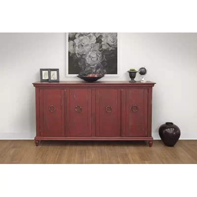 Gunni 74" Wide Pine Wood Sideboard