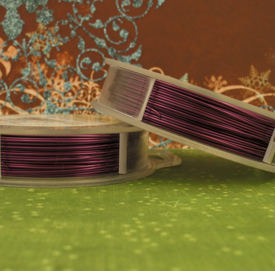 Purple Artistic Wire - Permanently Colored 18, 20, 22, 24, 26, 28 Gauge 100% Guarantee