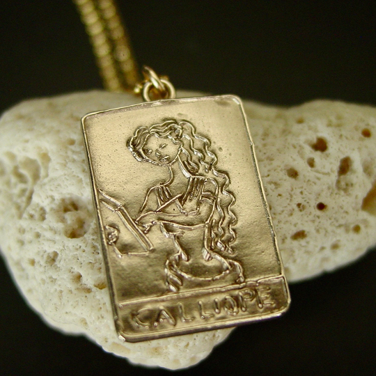 Calliope Necklace - Muse Of Epic Poetry & Eloquence Writer Percy Jackson