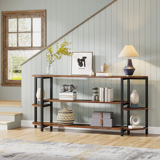 70.9 Inch Long Sofa Table, Console Entry Table for Entryway, Hallway