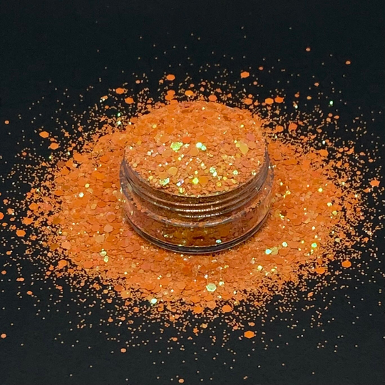 Orange | Wendy Color Shift Pearl Chunky Mix Glitter Resin Crafts, Tumblers, Body Art, Decor, Eco-Friendly