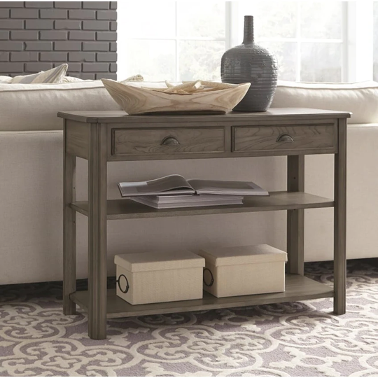 Wood Sofa/Media Console Table