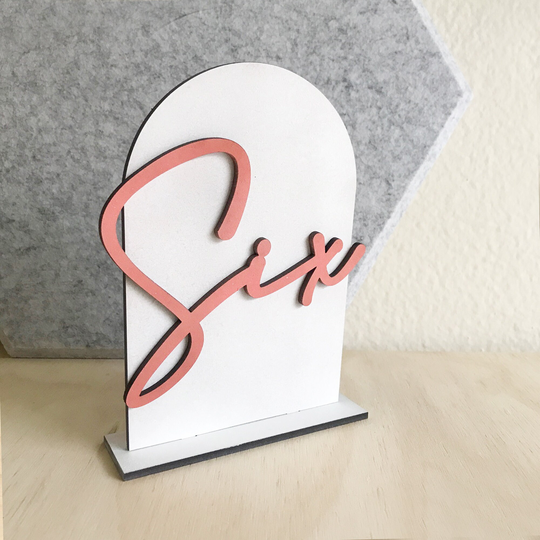 4x6 Custom Table Numbers - Wedding Sign, Centerpiece, Seating Chart, Decor, Arch, Wood Panel, Tablescape, Setting