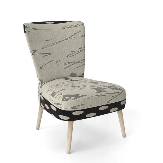 Designart 'French Chandeliers Couture I' Upholstered Fashion Accent Chair