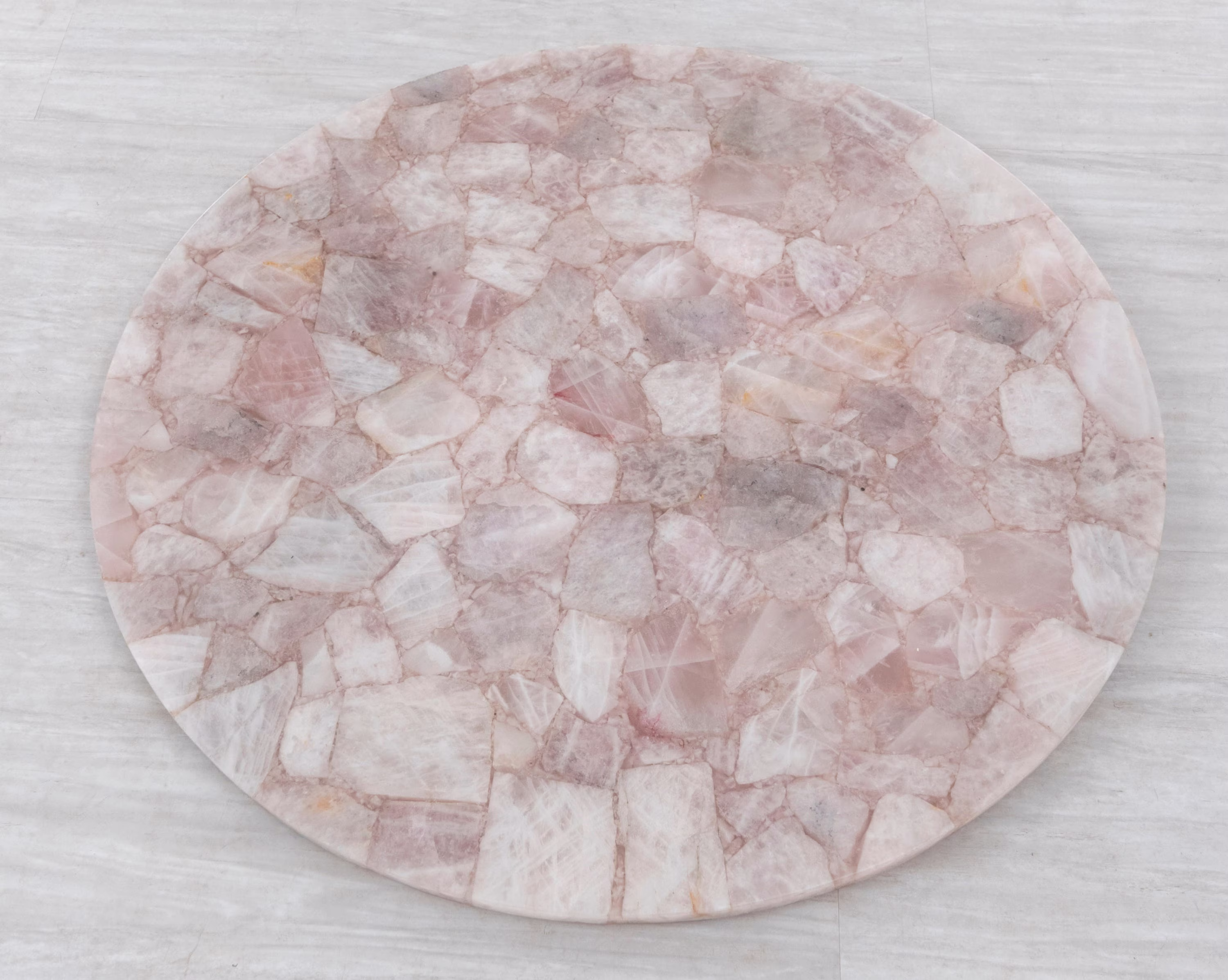 Rose White Round Agate Table Top | Coffee, Center Table, Dinning Breakfast Table, Square Home Decor Furniture