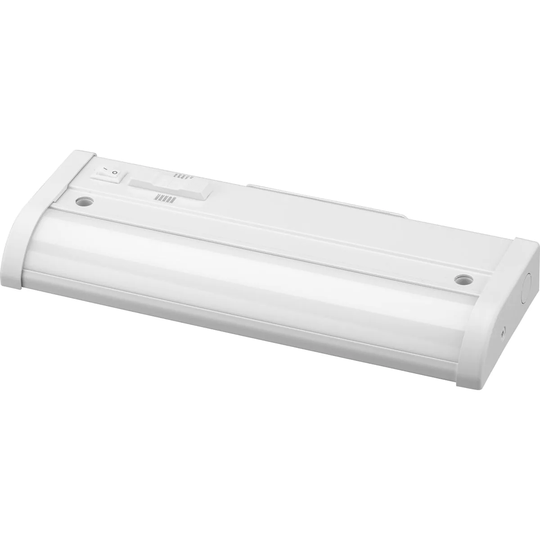Hide-A-Lite Collection 1-Light Satin White Modern LED Linear Undercabinet Light - 3.28 in x 9.02 in x 1.05 in