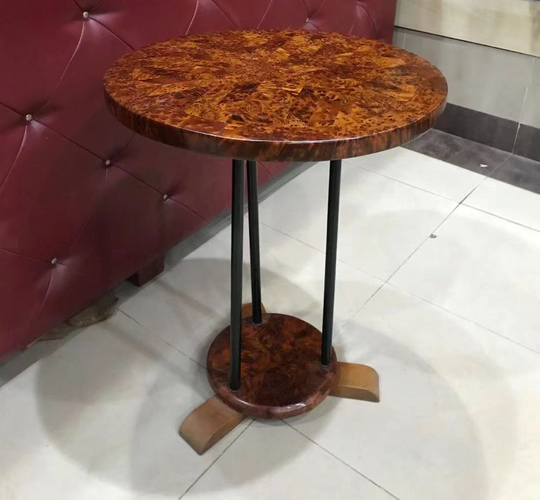 Unique Coffee Table. Natural Edge Table, Thuya Round Wooden Moraccan End Tea Wood Cookie Tables